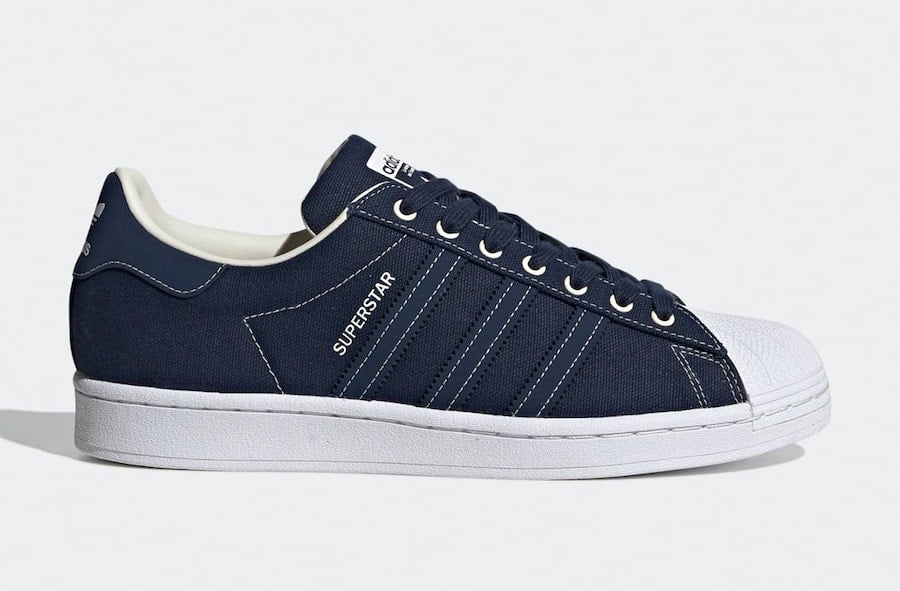 adidas Superstar Canvas Blue FW2652 Release Date Info