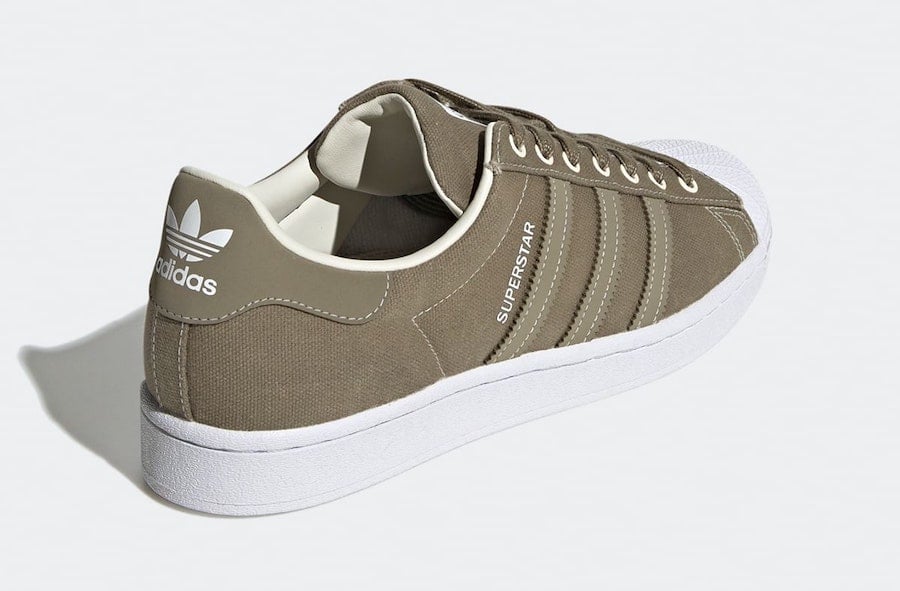 adidas Superstar Canvas Olive FW2653 Release Date Info