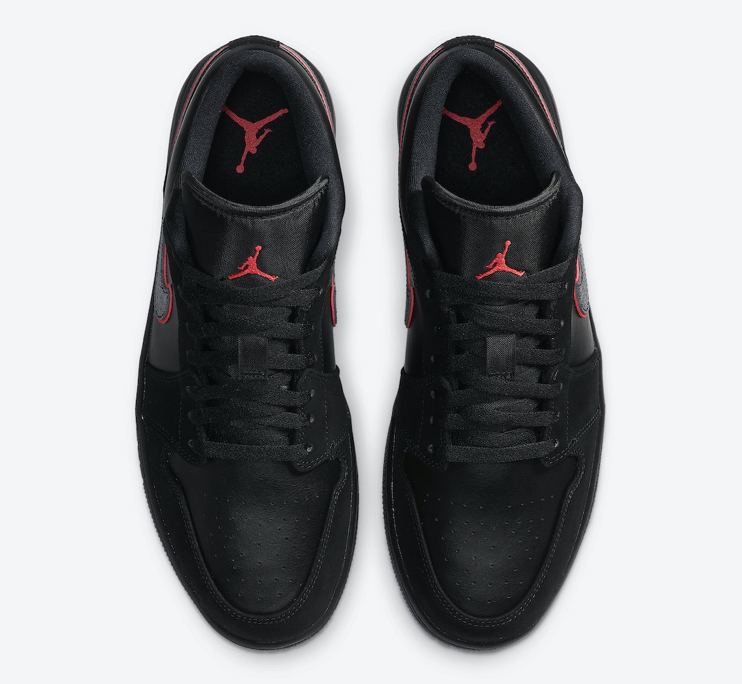 Air Jordan 1 Low Black Red Orbit CK3022-006 Release Date Info