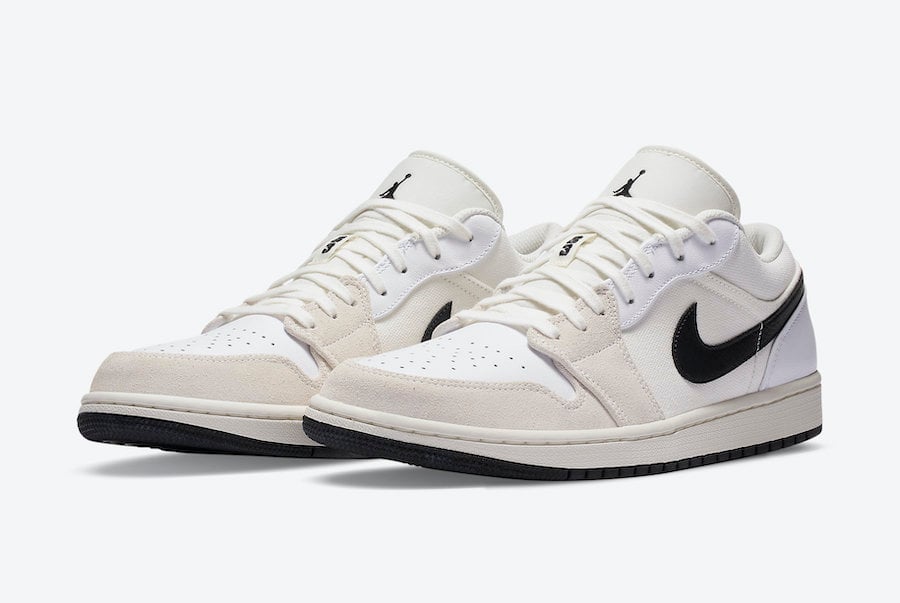 air jordan 1 low white and black