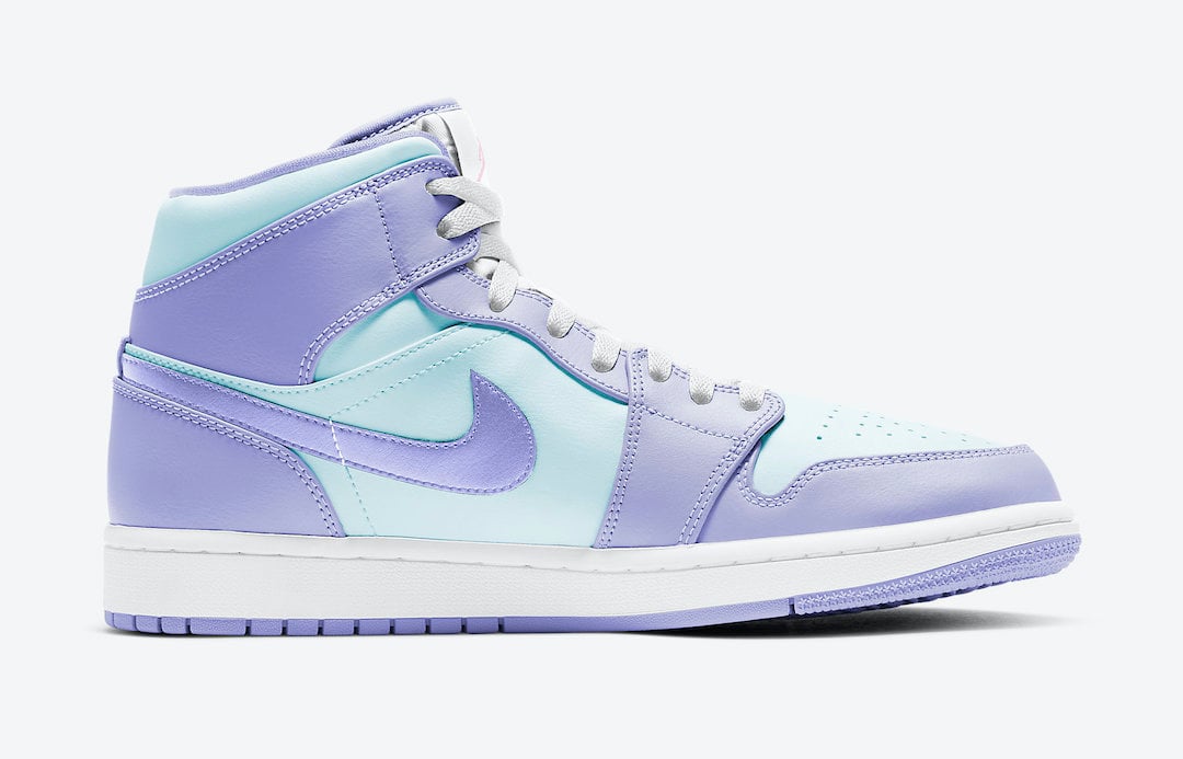 light purple and white jordan 1