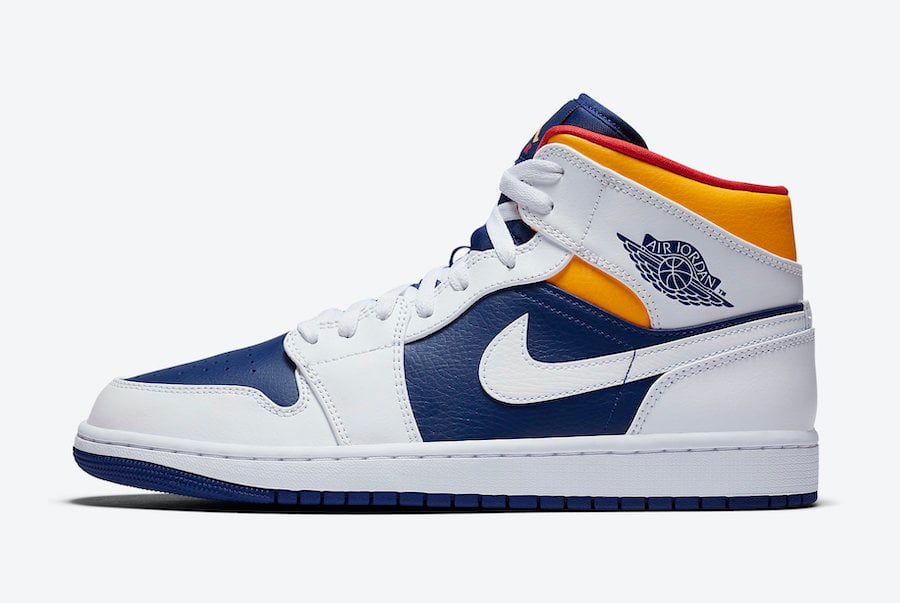 Air Jordan 1 Mid Royal Blue Laser Orange 554724-131 Release Date Info