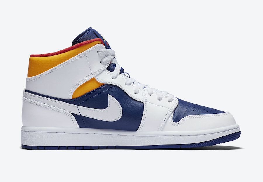 Air Jordan 1 Mid Royal Blue Laser Orange 554724-131 Release Date Info