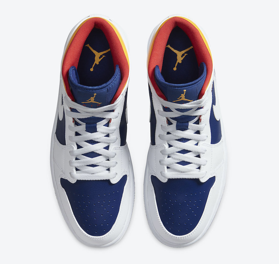 Air Jordan 1 Mid Royal Blue Laser Orange 131 Release Date Info Sneakerfiles