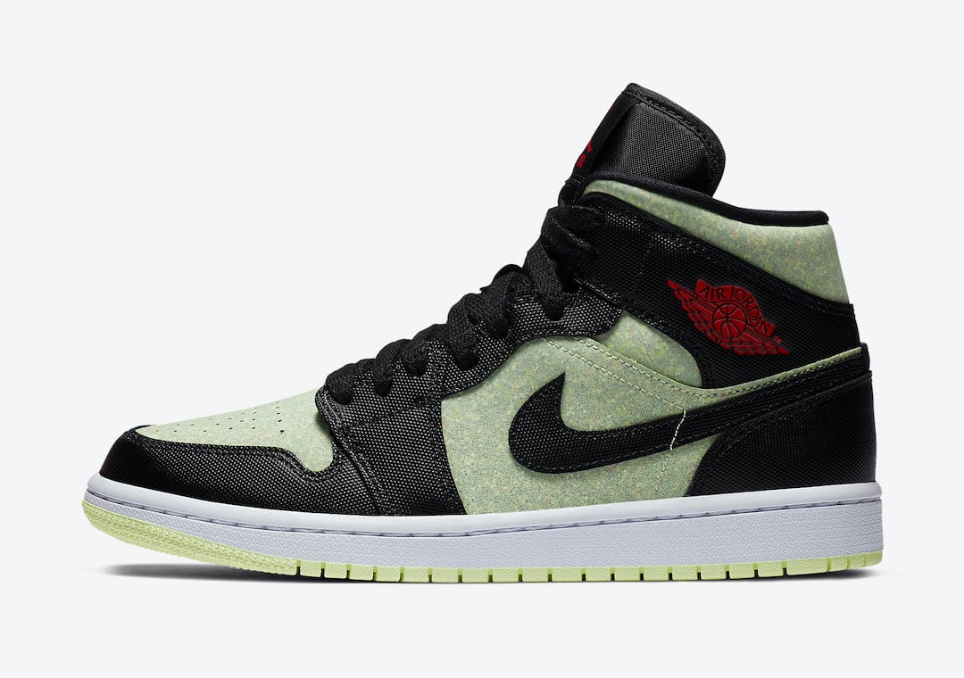 Air Jordan 1 Mid SE Black Barely Volt Chile Red CV5276-003 Release Date Info