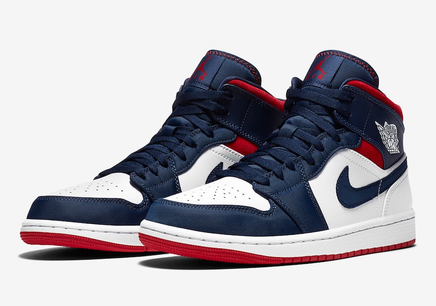 jordan aj 1 mid navy blue