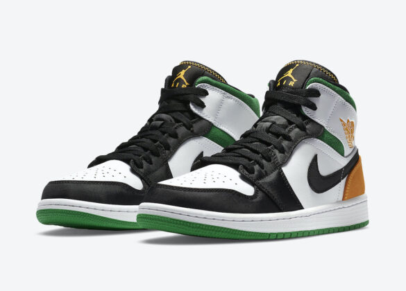 air jordan 1 green yellow black