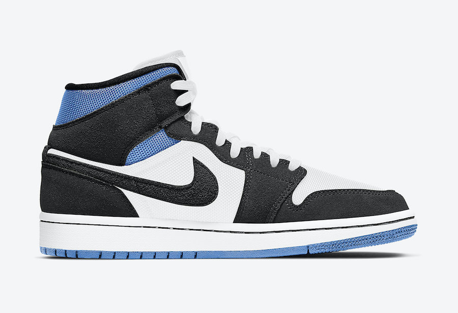 Air Jordan 1 Mid WMNS Royal Black White BQ6472-102 Release Date Info