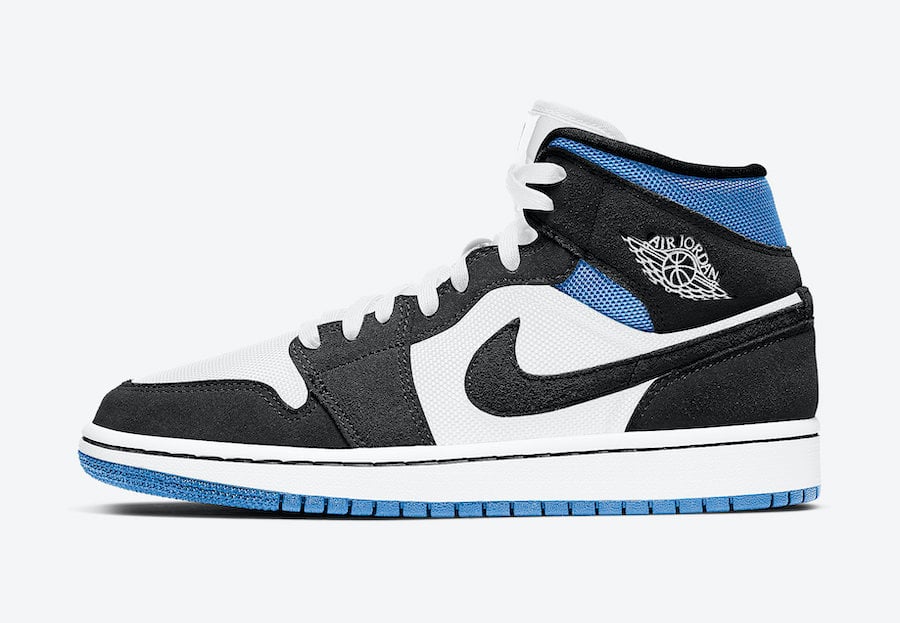 jordan 1 mid white black royal