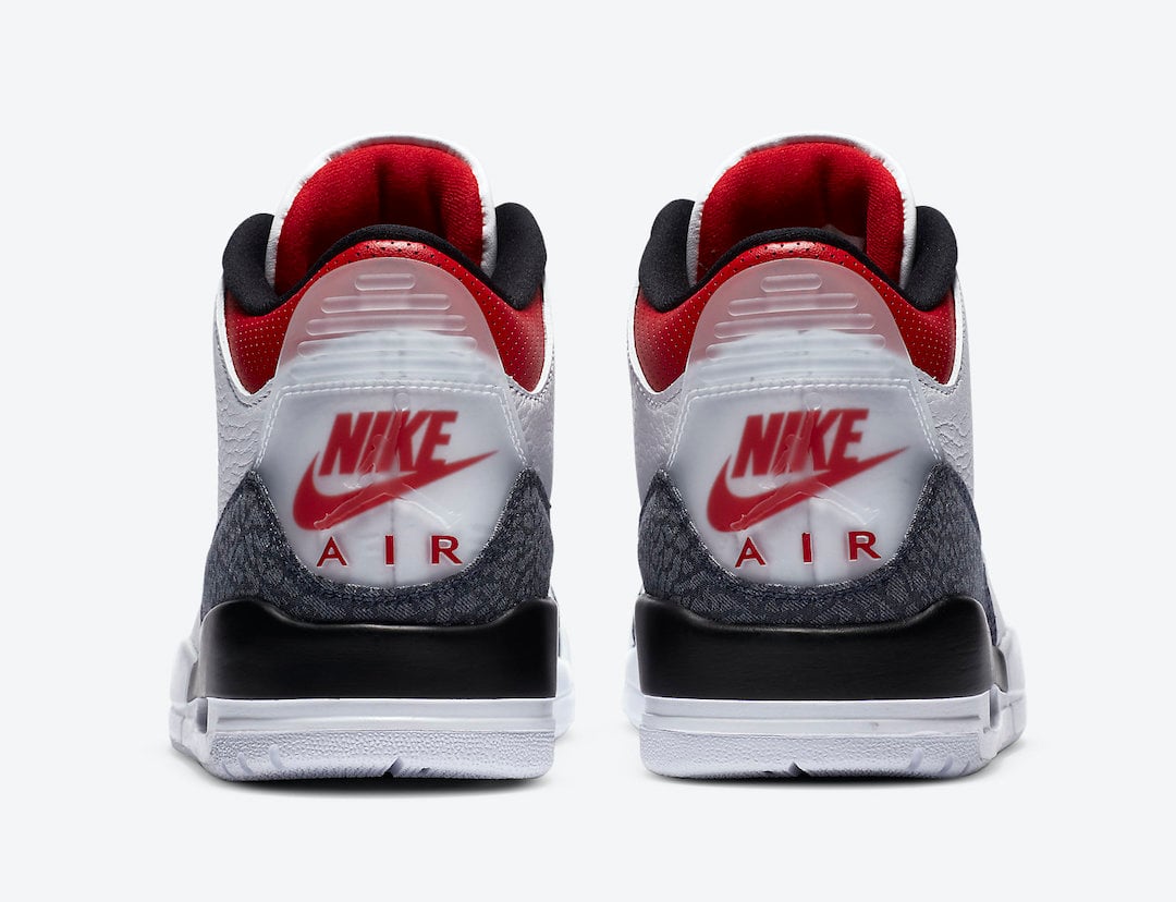 Air Jordan 3 SE Denim ‘Fire Red’ Official Images