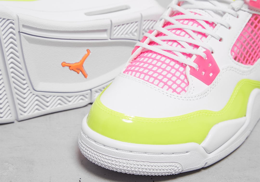 Air Jordan 4 GS Lemon Venom Pink Blast CV7808-100 Release Date Info