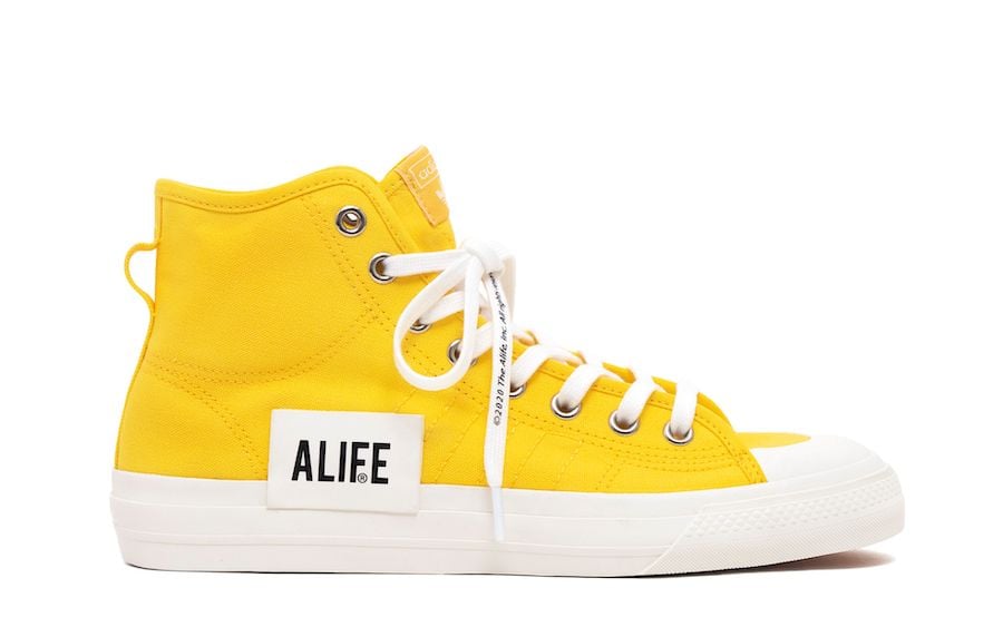 ALIFE adidas Nizza High Yellow Release Date Info