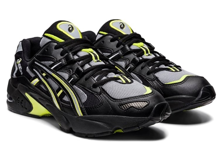 Asics Gel Kayano 5 OG in Black and Neon