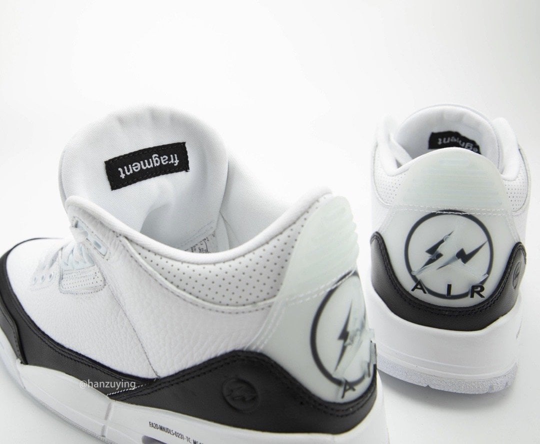 Fragment Air Jordan 3 White Black DA3595-100 Release Price