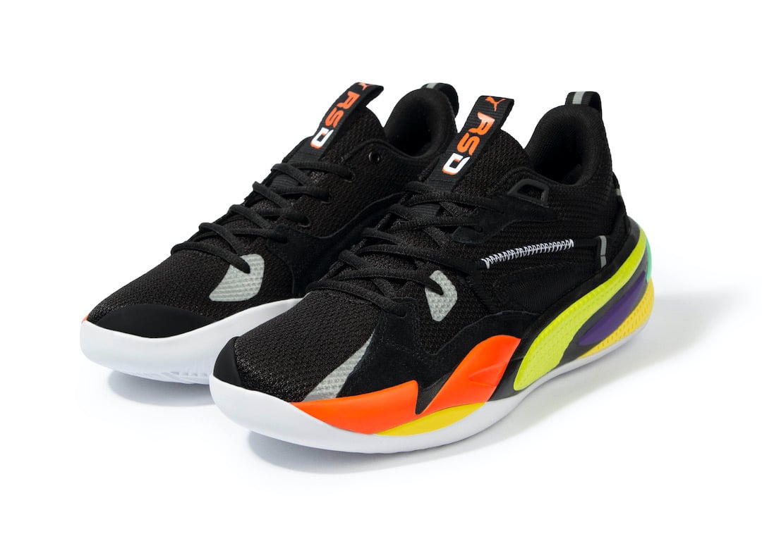 puma basketball shoes black and white