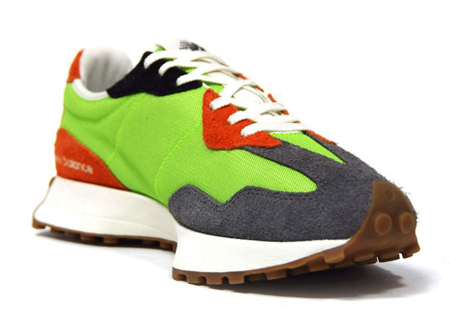 New Balance 327 Green Orange Gum Release Date Info