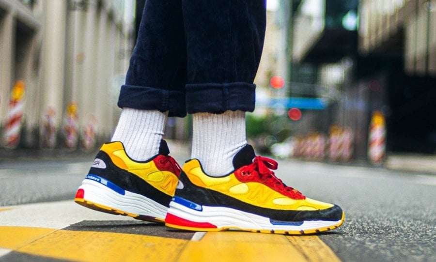 New Balance 992 Yellow Red Black Release Date Info