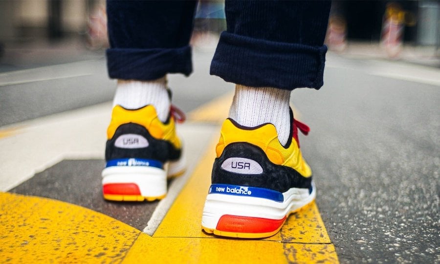 New Balance 992 Yellow Red Black Release Date Info