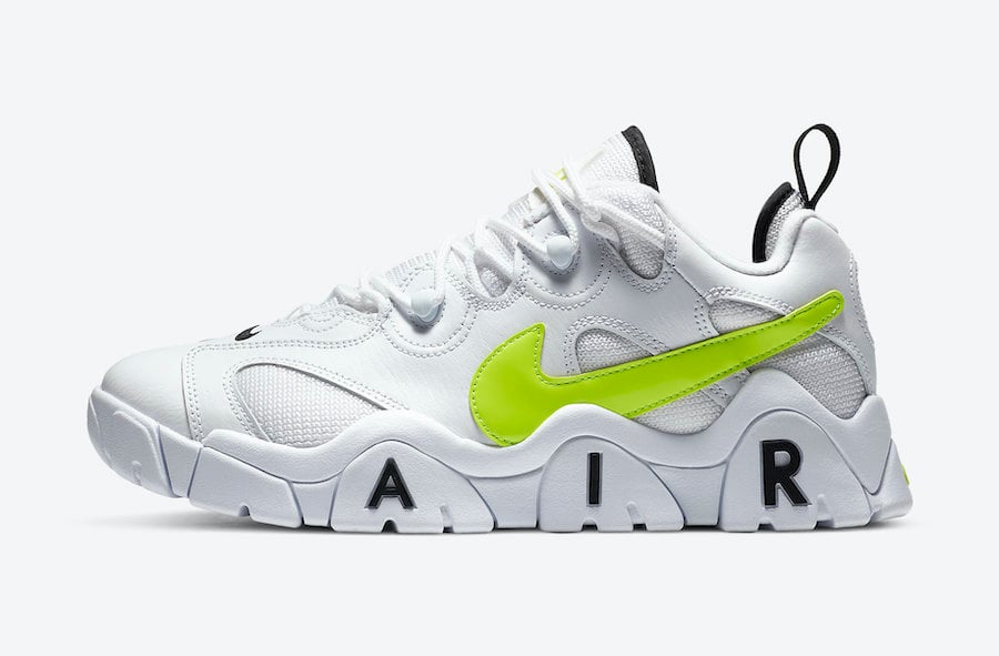 Nike Air Barrage Low White Neon Yellow CN0060-100 Release Date Info