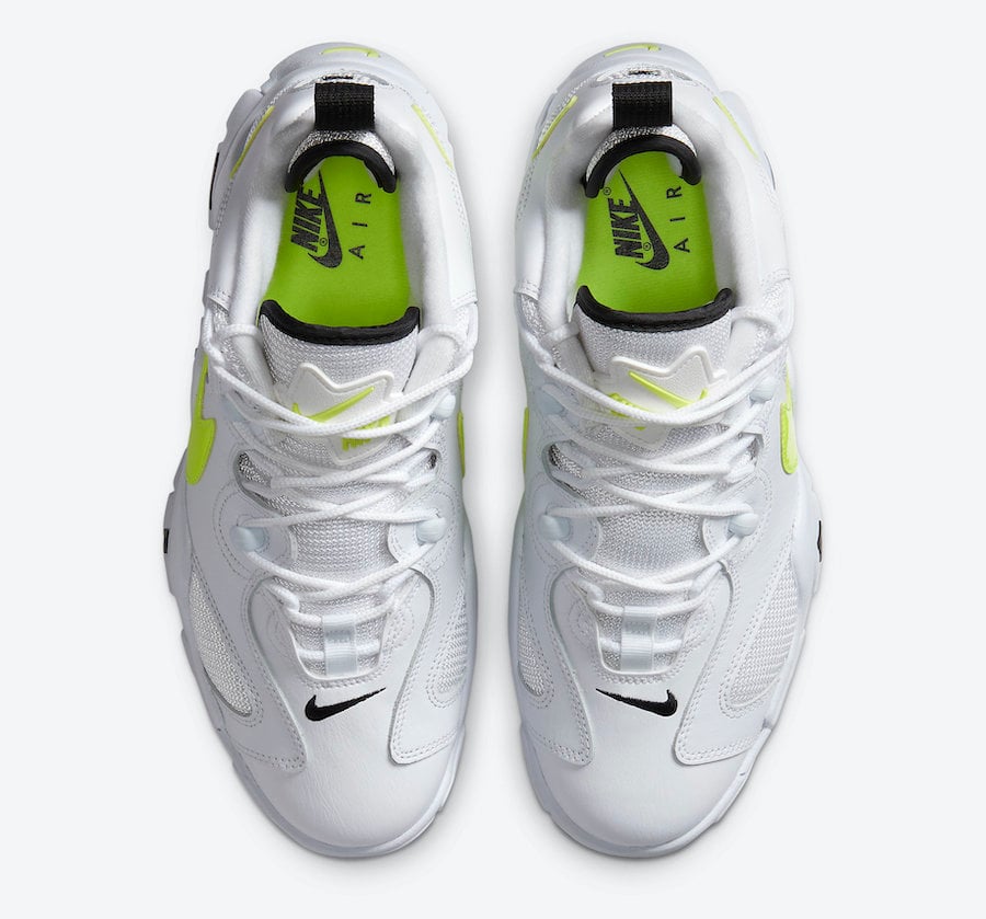 neon yellow and white nike shoes