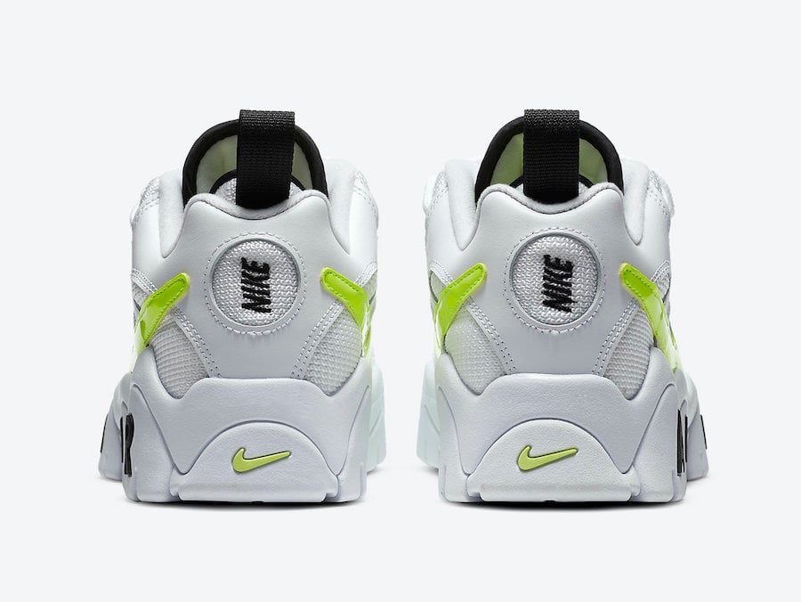 Nike Air Barrage Low White Neon Yellow CN0060-100 Release Date Info