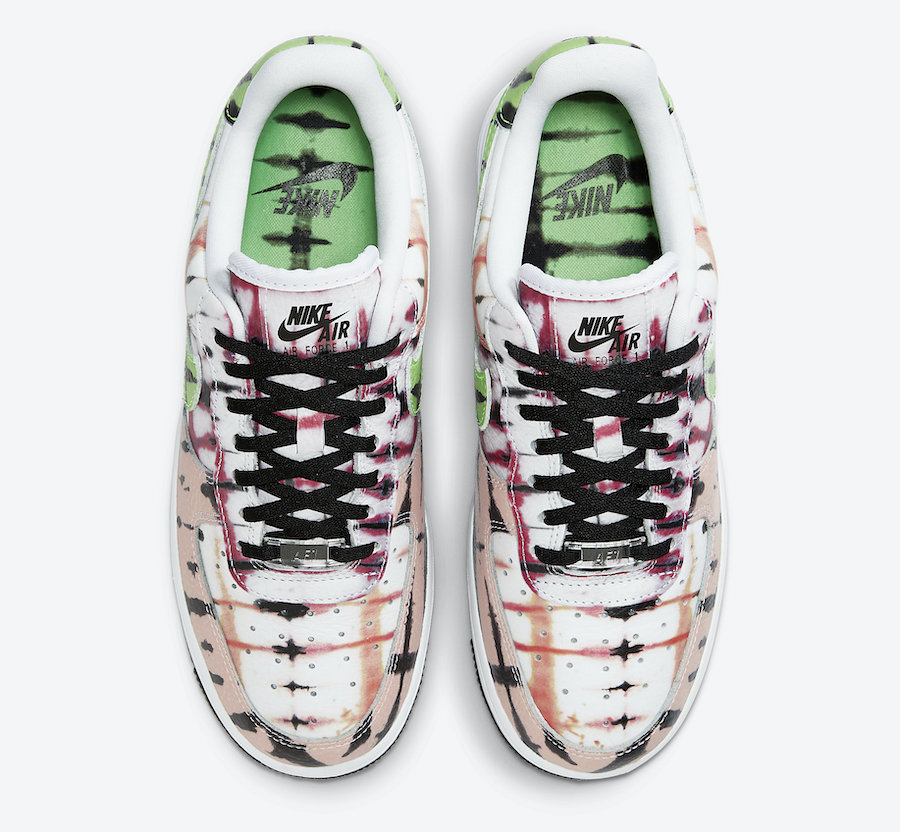 Nike Air Force 1 Low Black Tie-Dye CW1267-101 Release Date Info