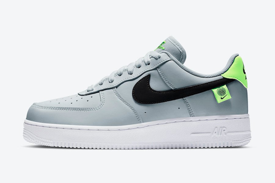 nike air force 1 black and neon green