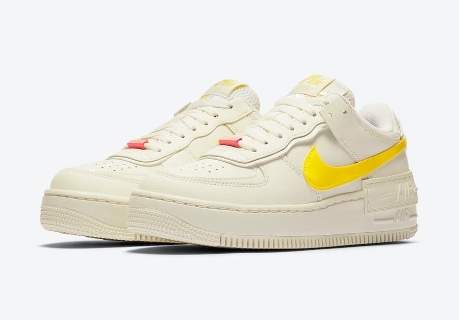 air force 1 pink and yellow