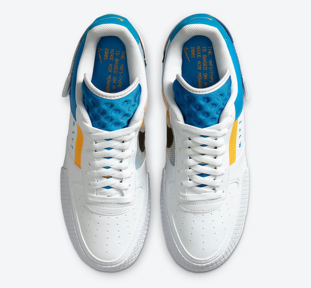 Nike Air Force 1 Type Photo Blue University Gold CK6923-101 Release Date Info