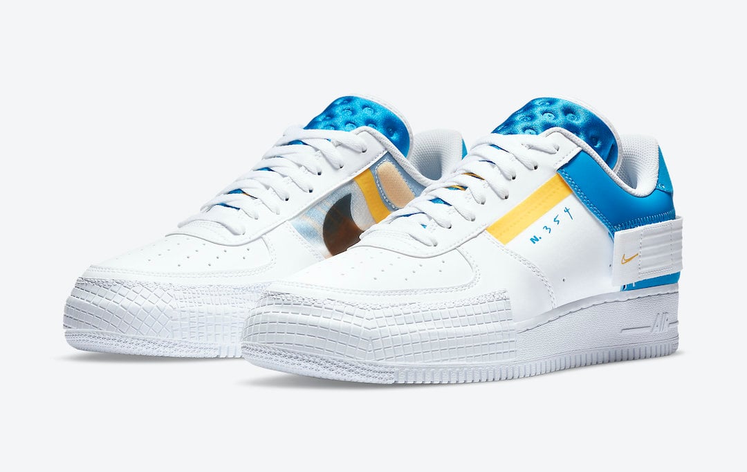 blue and gold air force ones