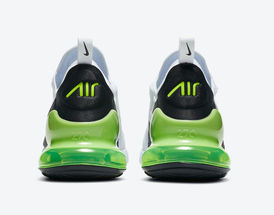 Nike Air Max 270 White Black Volt DC0957-100 Release Date Info