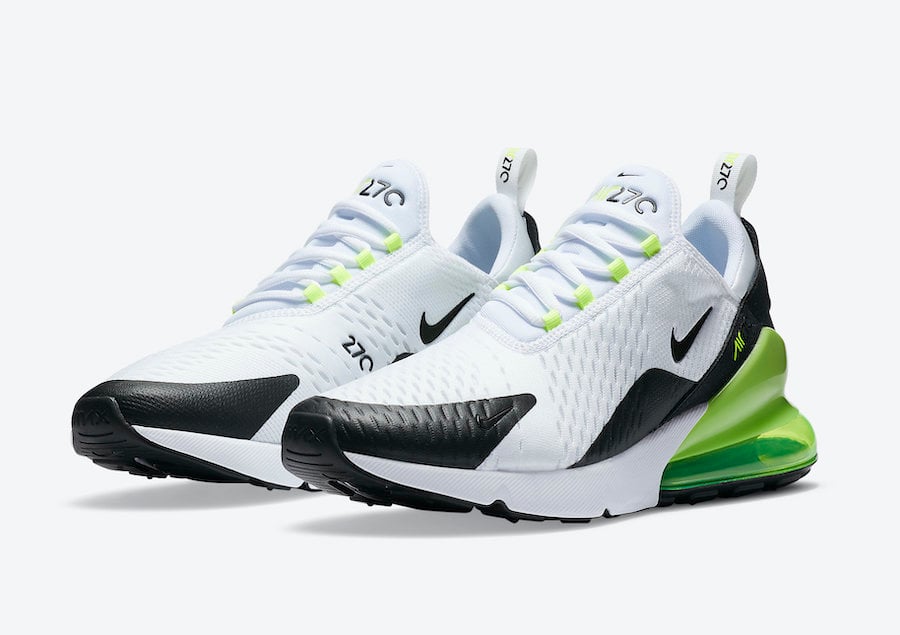 nike air max 270 black and volt