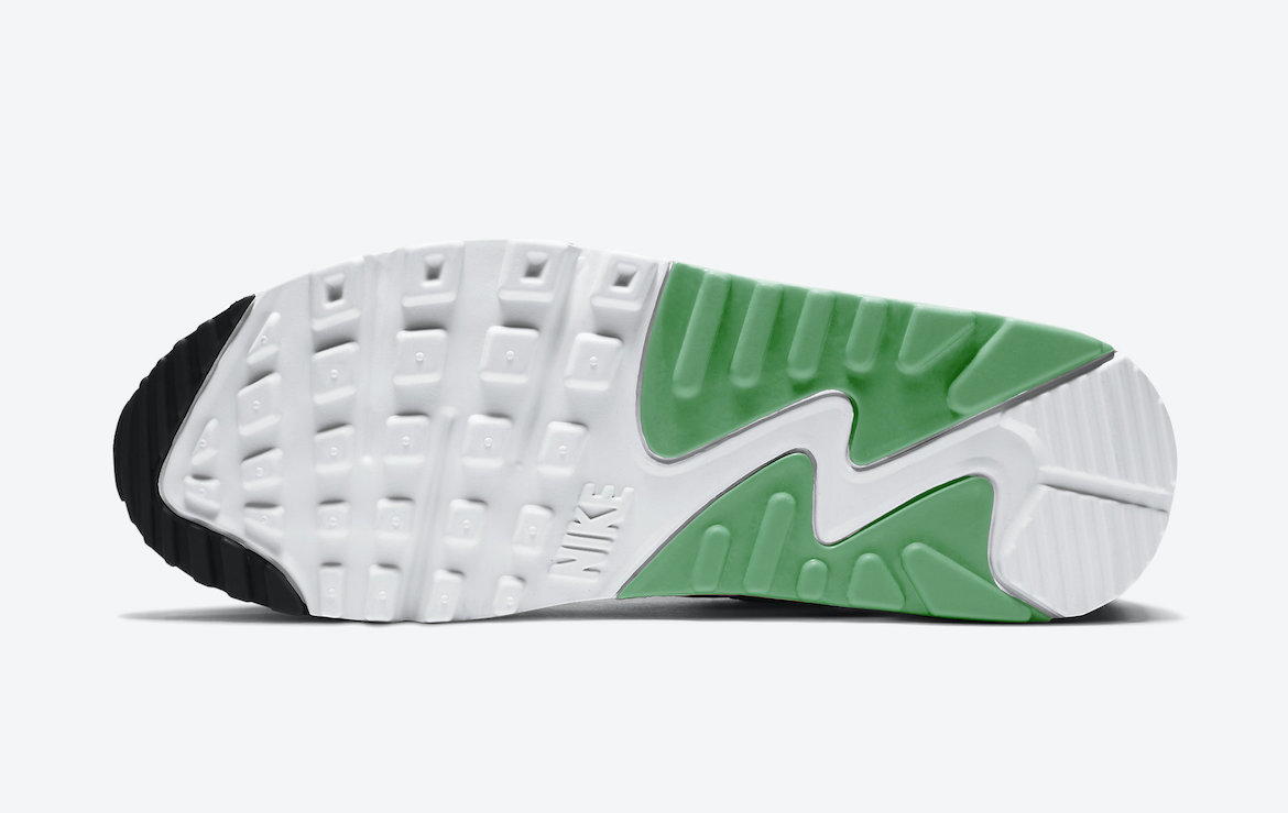 Nike Air Max 90 White Black Green CT1039-101 Release Date Info