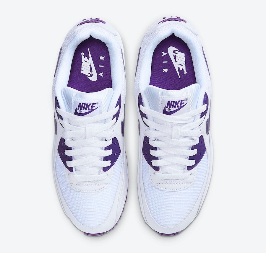 Nike Air Max 90 White Court Purple CT1028-100 Release Date Info