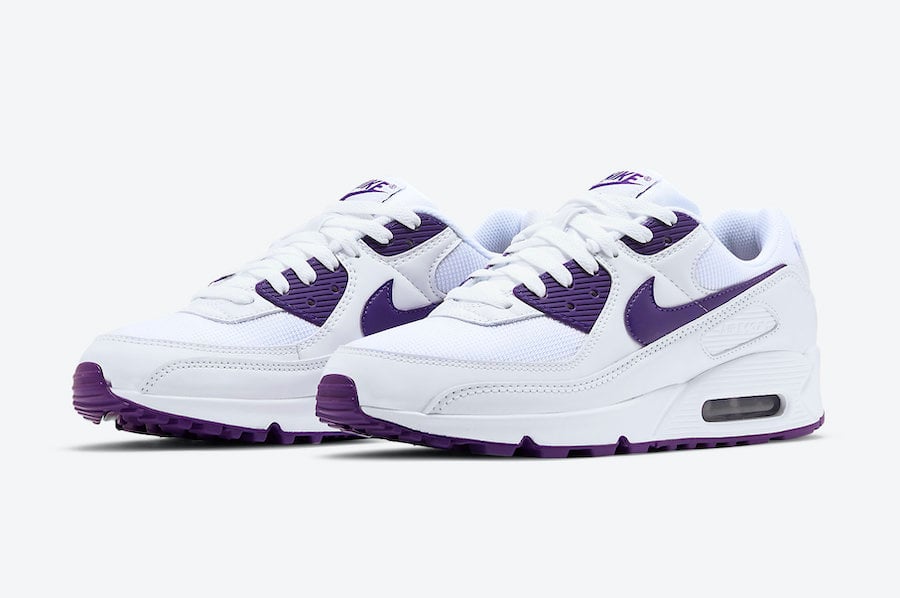 air max 90 purple white