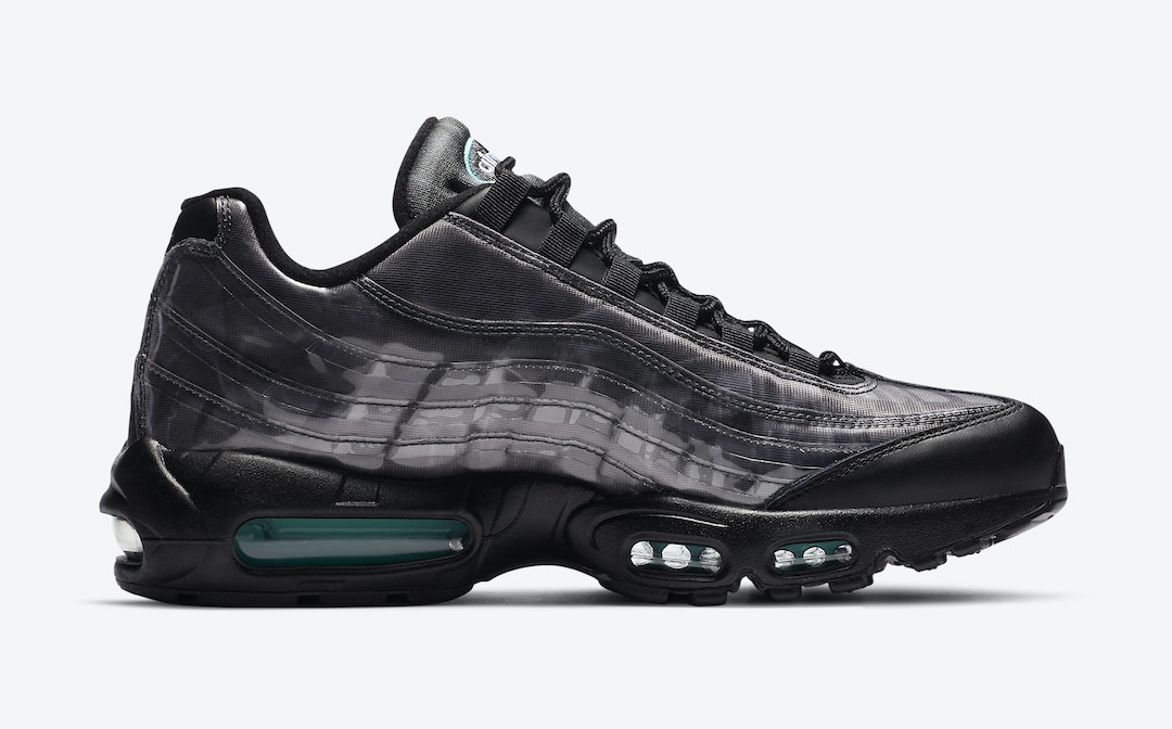 Nike Air Max 95 Black Aurora Green Smoke Grey DA7735-001 Release Date Info