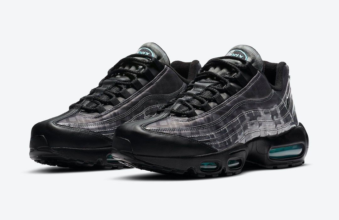 Nike Air Max 95 Black Aurora Green Smoke Grey DA7735-001 Release Date Info Nike Air Max 95 Black Aurora Green Smoke Grey DA7735-001 Release Date Info