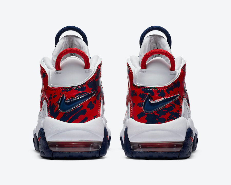 Nike Air More Uptempo GS White Red Navy CZ7885-100 Release Date Info
