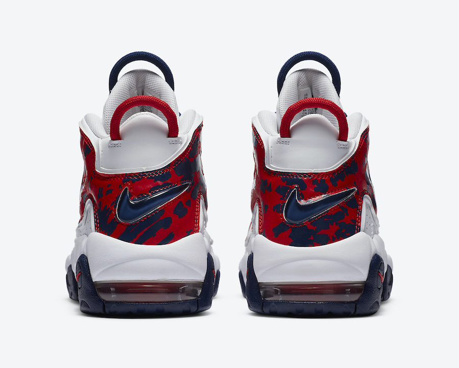 Nike Air More Uptempo GS White Red Navy CZ7885-100 Release Date Info