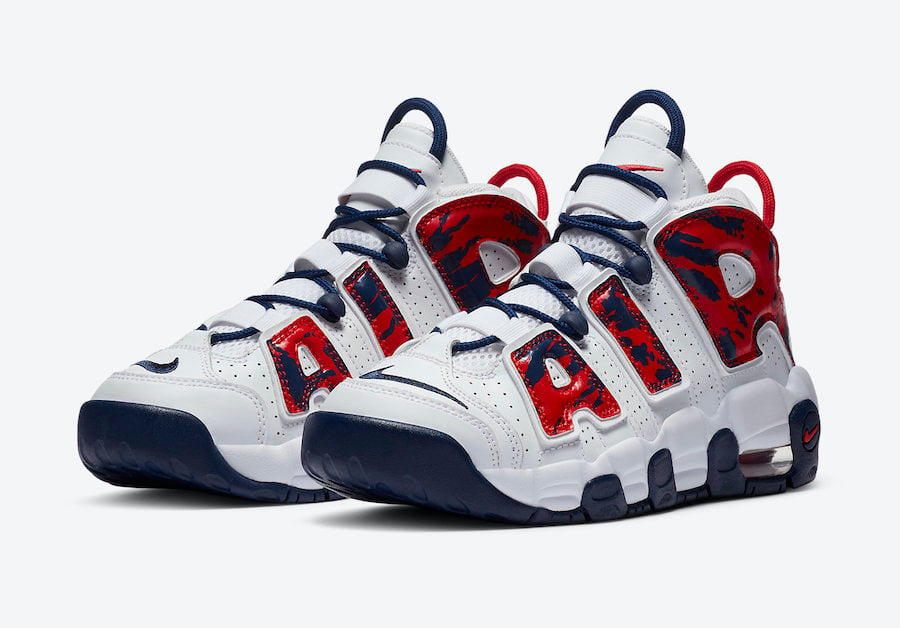 Pigment Primitive Pith Nike Air More Uptempo GS White Navy Red CZ7885-100 Release Date Info |  SneakerFiles