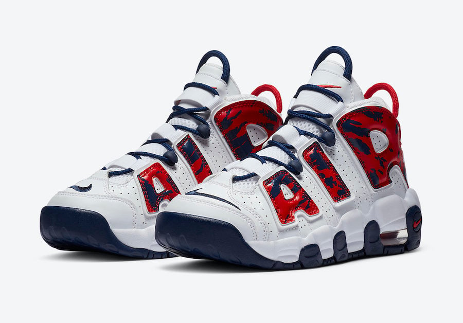 Nike Air More Uptempo Releasing in Red and Navy