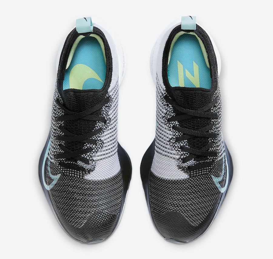 Nike Air Zoom Tempo NEXT% WMNS Black White Glacier Blue CI9924-001 Release Date Info