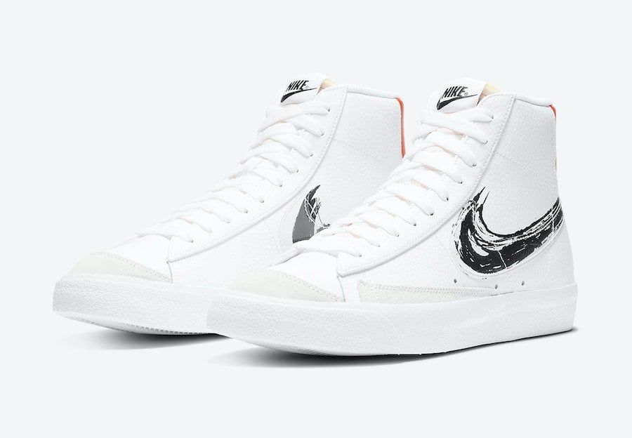 Nike Blazer Mid 77 Vintage Brushstroke Swoosh DC4838-100 Release Date Info