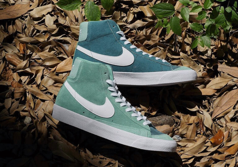 nike blazer suede green
