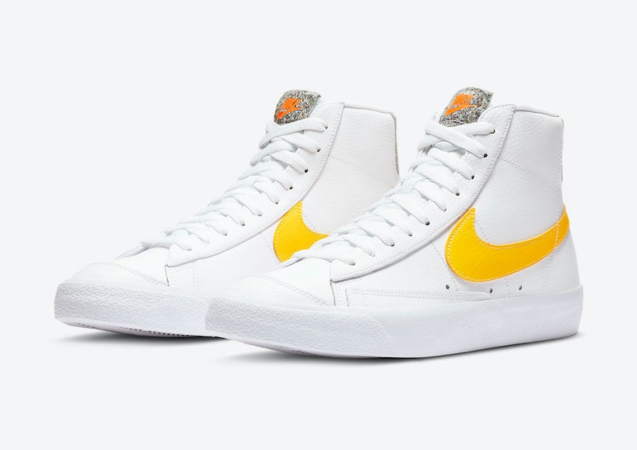 nike blazer mid 77 yellow womens