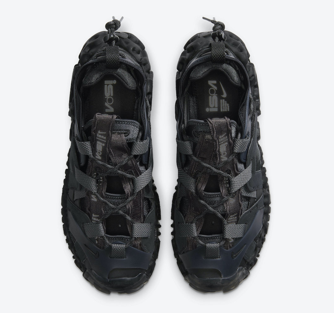 nike overreact sandal ispa on feet