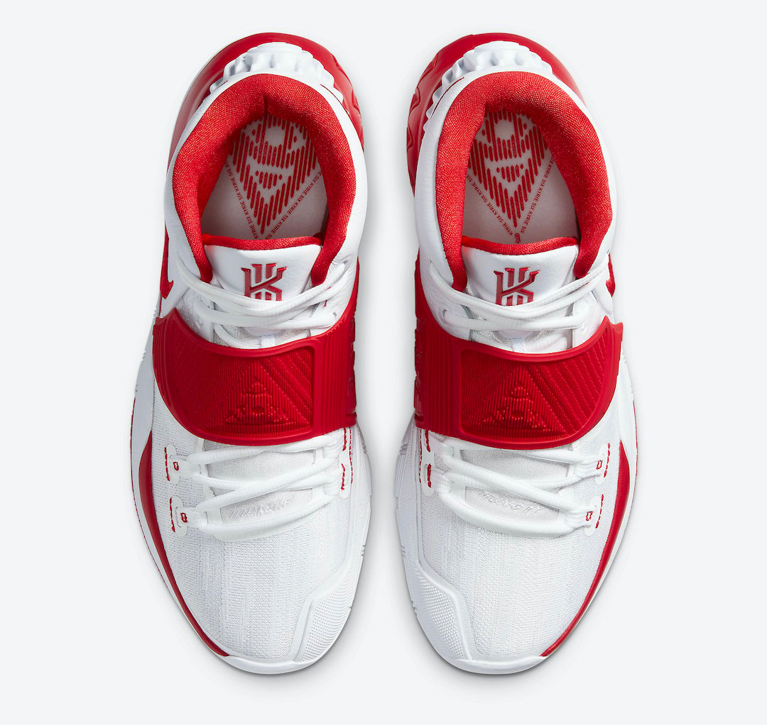 Nike Kyrie 6 White University Red CZ4938-100 Release Date Info