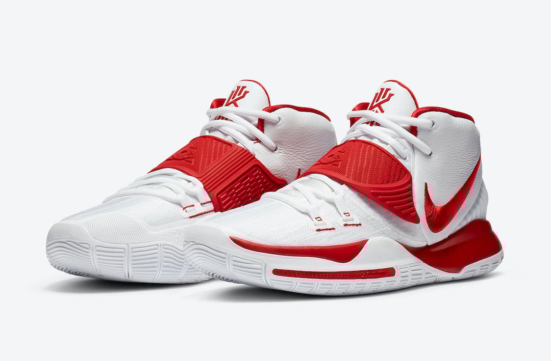 Nike Kyrie 6 White University Red CZ4938-100 Release Date Info Nike Kyrie 6 White University Red CZ4938-100 Release Date Info