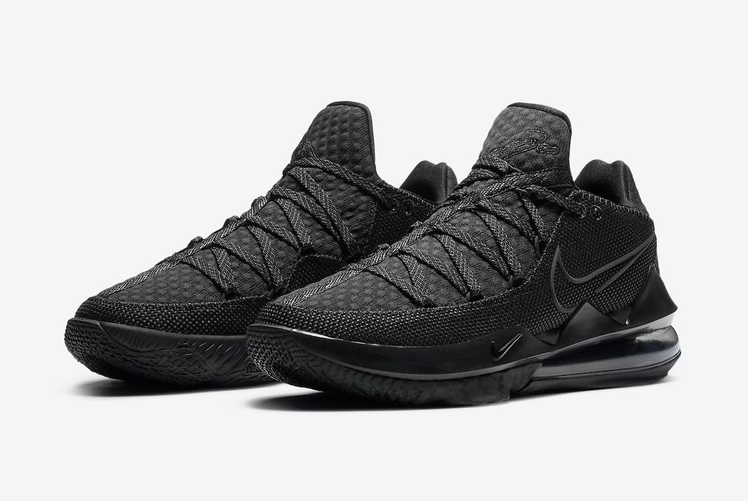 Nike LeBron 17 Low Triple Black CD5007-003 Release Date Info