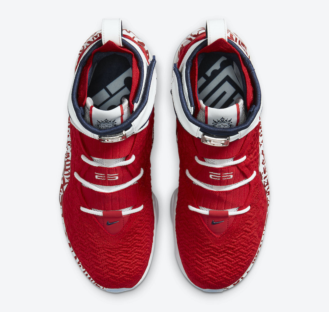 Nike LeBron 17 Red Graffiti Remix CT6047-600 Release Info